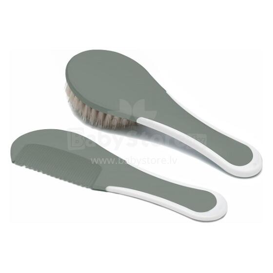 Bebejou Breeze Green Art.423430 Hari looduslike pehmete juustega + kamm