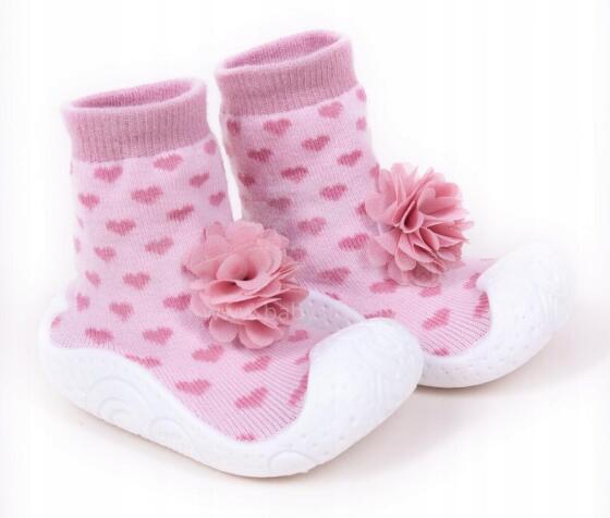 SCORPIO OB-134 Socks with rubber sole 3D flower girl 24