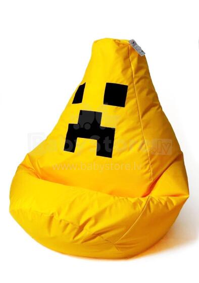 Qubo™  Drop Minecraft Art.241762 Citron Bean bag, Kott tool