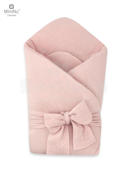 KIECZMERSKI Vidzĩ ƒe babla kple dati COTTON MUSLIN powder pink 100% kotoku