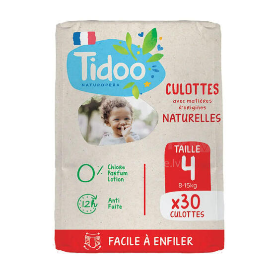 Tidoo Eco Nature Pants Art.243843 Ökoloogilised mähkmepüksid M suurus 8-15 kg, 30 tk.