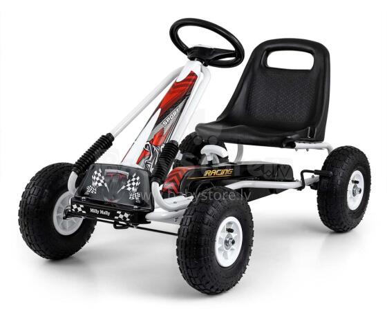 MILLY MALLY 5703 Ʋukuku ƒe afɔti Gokart Thor White
