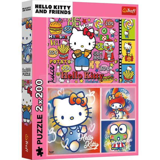 TREFL 13336 Puzzle 2x200 Hello Kitty and friends