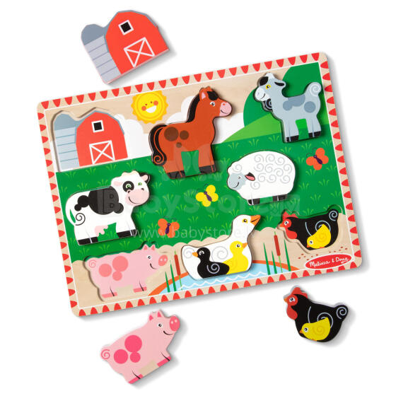 MELISSA & DOUG Lauku saimniecības puzle ar lieliem gabaliem