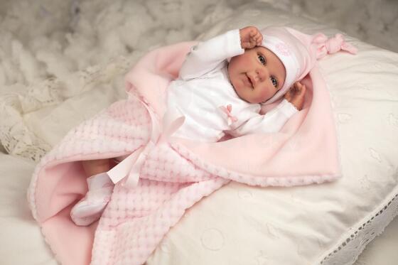 Puppet si wogbugbɔ dzi kple avɔ pink, 45 cm