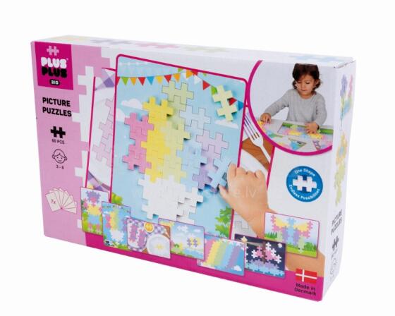 Plus Plus xɔtula - puzzle, GÃ, pastel amadedewo, 60