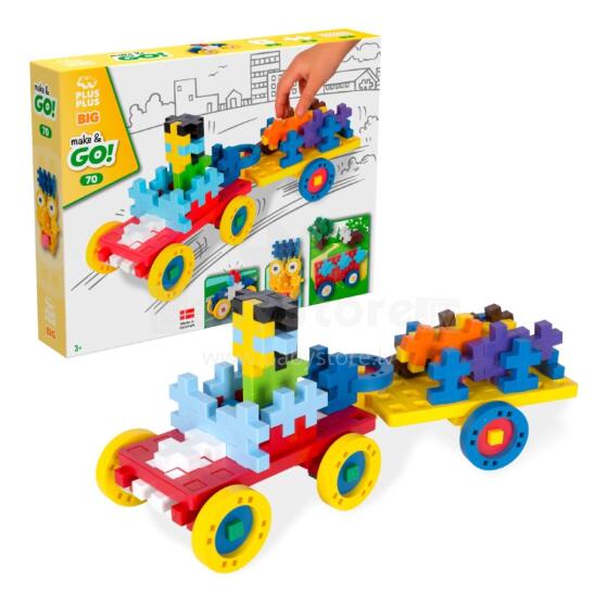 Plus Plus constructor BIG parts Tu eye nàku 70