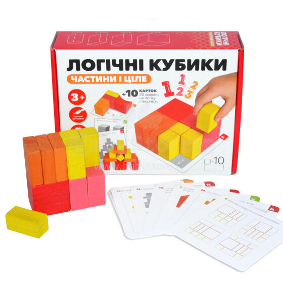 Igroteco Logical blocks, Akpawo kple xexeame katã, 10 pieces.