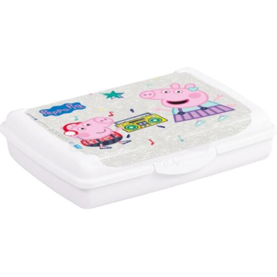 Toidu s&auml;ilitusn&otilde;u deco-click-box mini 0,5L Olek &amp;quot;Peppa Pig&amp;quot; 17x13x3,5cm valge