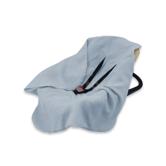 KIECZMERSKI Muslin wrap - avɔ na vidzĩtsɔla, bucket zikpui 75x75 cm MUSLIN 100% kotoku jeans