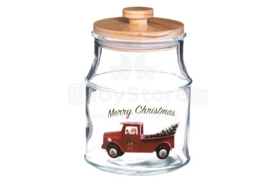 Winteria Glass jar Ʋu yɔ fũ kple xmas 2,2 L