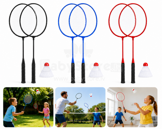 I-Toys Badminton Set Art.247433 Sulkapallosetti (2 mailaa + 1 sulkapallo)