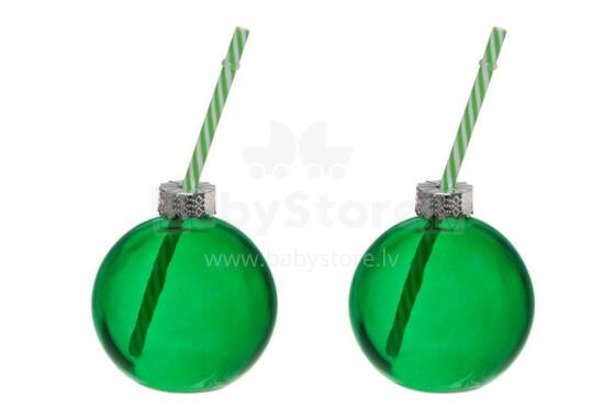 Winteria Kristmas bɔl glass kple gbe 2 pcs 40 cl amadede dzẽ