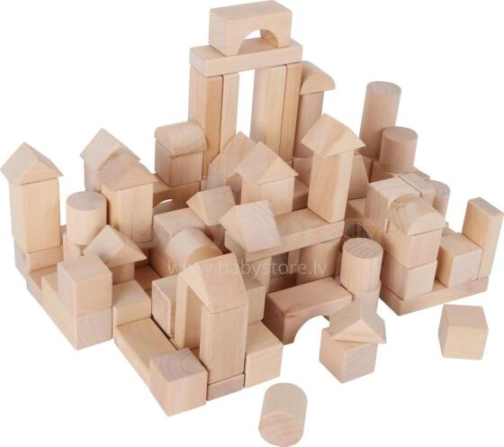 Legler Wooden Blocks  Art.247894 Puidust kuubikud kotis, 100 tk.