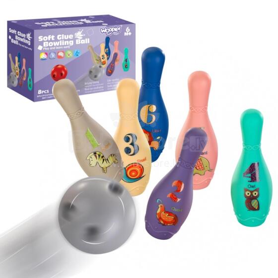 WOOPIE BABY Sensory Bowling na Vidzĩwo 8 pcs.