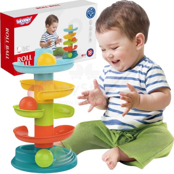 WOOPIE BABY Bɔl Track Spiral Set + 3 Bɔlwo