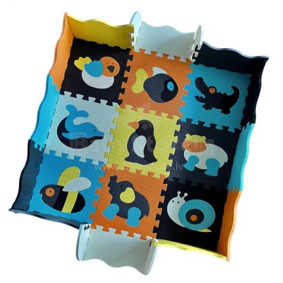 WOOPIE Vidzĩ Foam Mat Amadedewo ƒe Puzzle Playpen