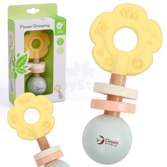 CLASSIC WORLD Ati Pastel Rattle Teether 2in1 Seƒoƒo
