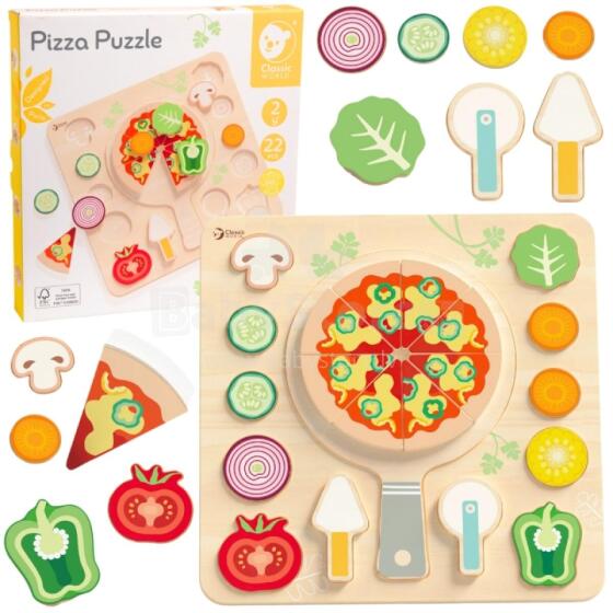 CLASSIC WORLD Ati Pizza Slicer Puzzle Amagbewo 22 pcs.