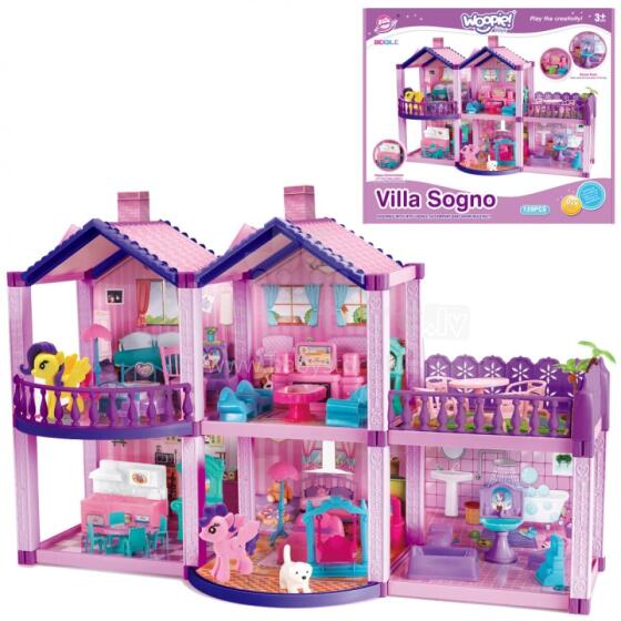 WOOPIE Sɔdola Dollhouse PONY FANTASY VILLA 120 pcs.