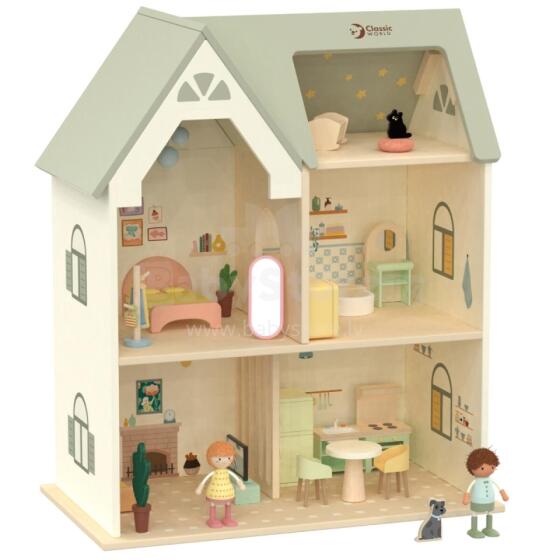 CLASSIC WORLD Ati Dollhouse Gã aɖe si me Furniture Le