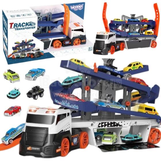 WOOPIE Interactive Truck Tow Truck Track kple Gbeɖiɖi kple Kekeli