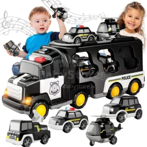 WOOPIE Mɔdzi Tow Truck Set of 5 Ʋuwo - Kpovitɔwo