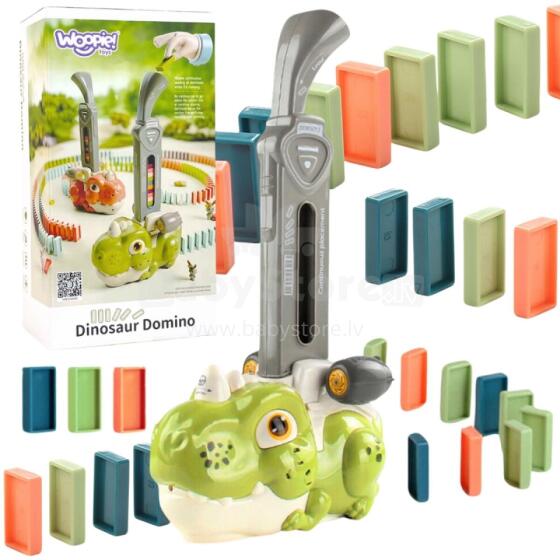 WOOPIE Elektrik Keteke Keteke Na Domino Blocks Dinosaur Green - SET OF 3