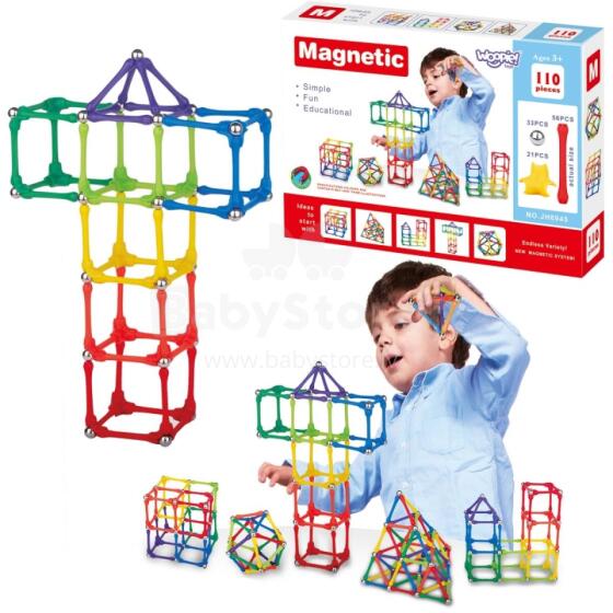 WOOPIE Magnetic Xɔtuɖaŋuwo Puzzle 110 pcs._4PCS