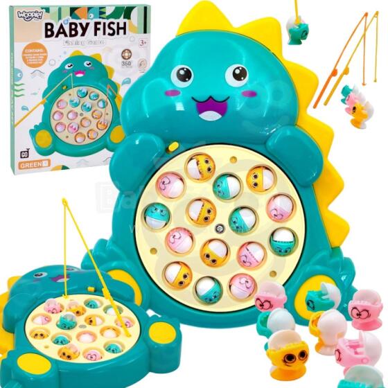 WOOPIE Set Tɔƒodede Arcade Fefe Green Dinosaur