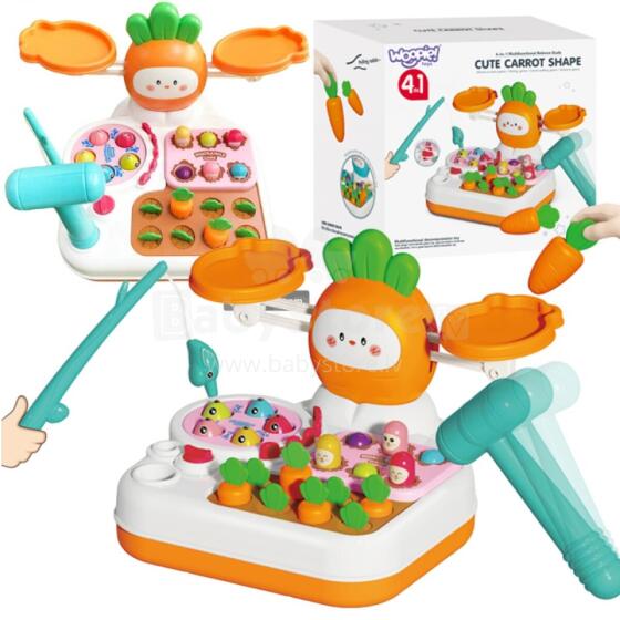 WOOPIE Fefe MONTESSORI 4in1 Tɔƒodede ƒe Nudanu ƒo Mole kple Karɔt