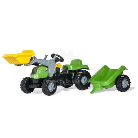 Rolly Fefenuwo rollyKid-X Pedal Tractor kple Bucket kple Trailer