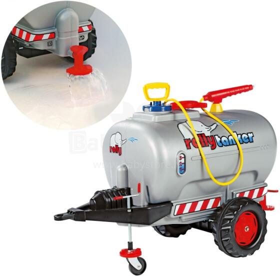 Rolly Toys rollyTrailer Tank trailer kple atike si wotsɔna ƒua gbe kple pɔmpi