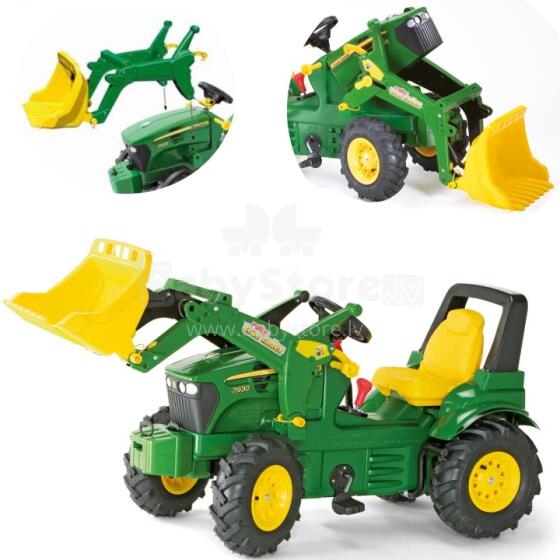 Rolly Fefenuwo rollyFarmtrac John Deere 7930 - Pedal Traktɔtɔ kple Bucket Green