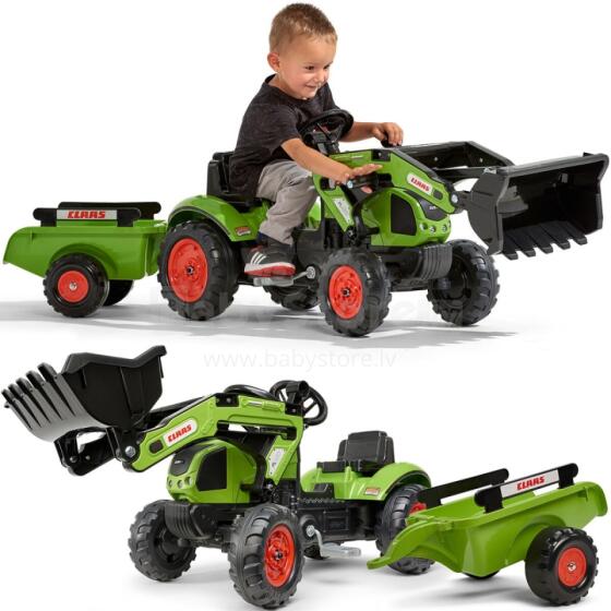 Falk Claas Tractor si me Trailer kple Pedal Bucket le
