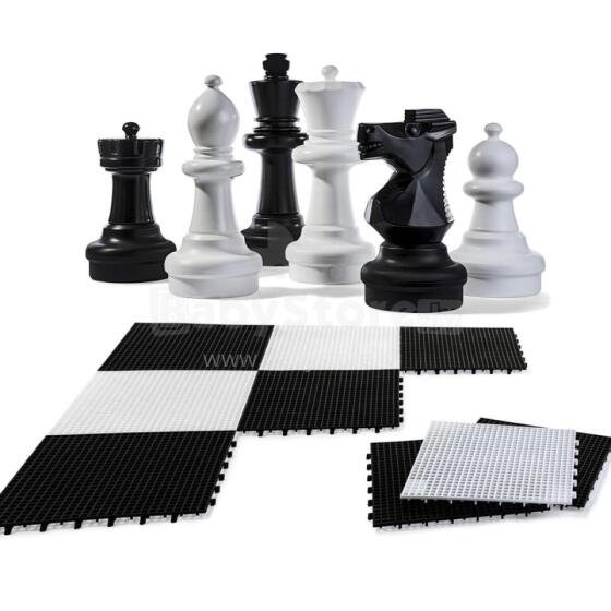 ROLLY TOYS Abɔ me Chess XXL Gã Set kple Chessboard 64cm