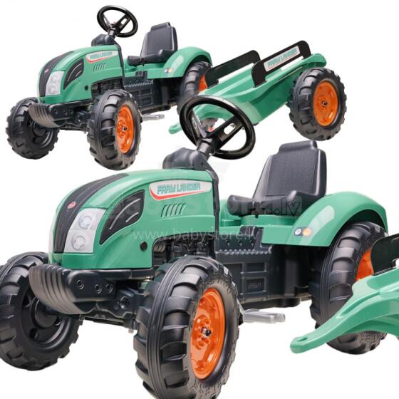 FALK Lander Green Pedal Tractor kple Trailer tso Ƒe 3