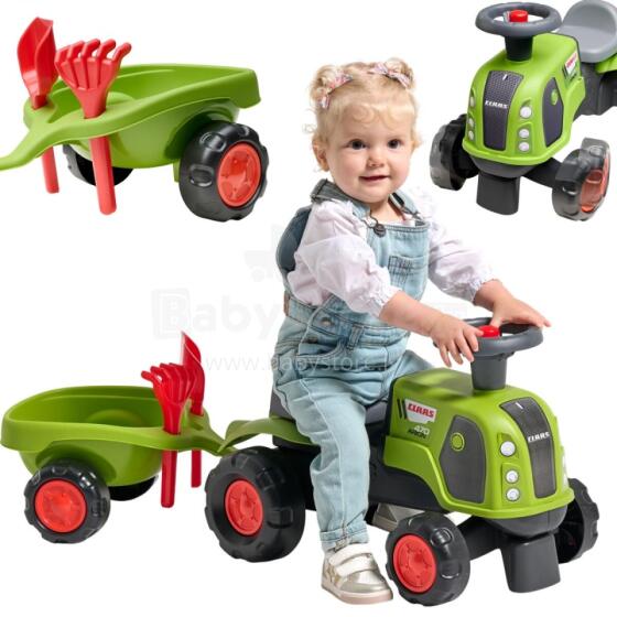 FALK Claas 470 Arion Dodo-le Green kple Trailer + Sand Kit