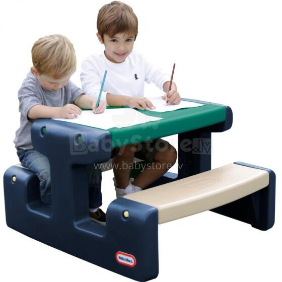 Tikes Suewo Ðeviwo Picnic Table Blue kple Green na Abɔ
