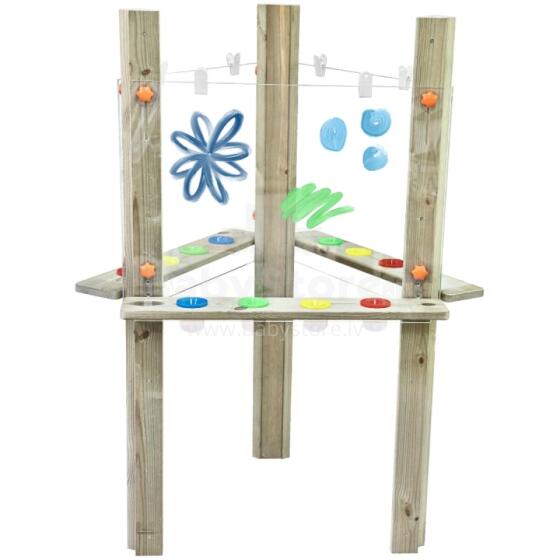 CLASSIC WORLD EDU Transparent Easel Acrylic Board XXL Aɖaŋudɔwo ƒe Dɔwɔƒe 3in1