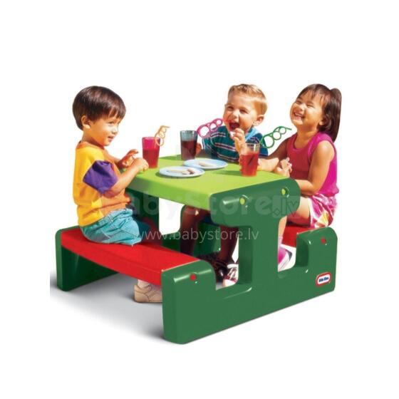 LITTLE TIKES Ðeviwo ƒe Picnic Table Juicy Green