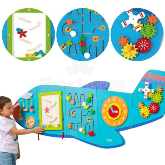 VIGA Ati Sensory Manipulative Board Yameʋu FSC Montessori Ðaseɖigbalẽ