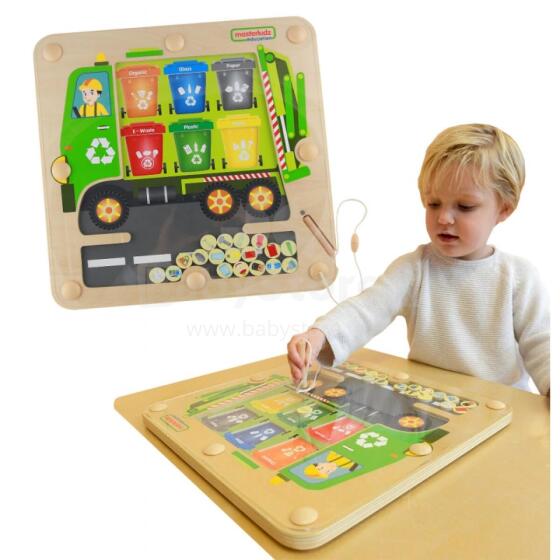 MASTERKIDZ Magnetic Board Gbeɖuɖɔwo Ðeɖeɖa Gbugbɔgazã Lɔri Montessori