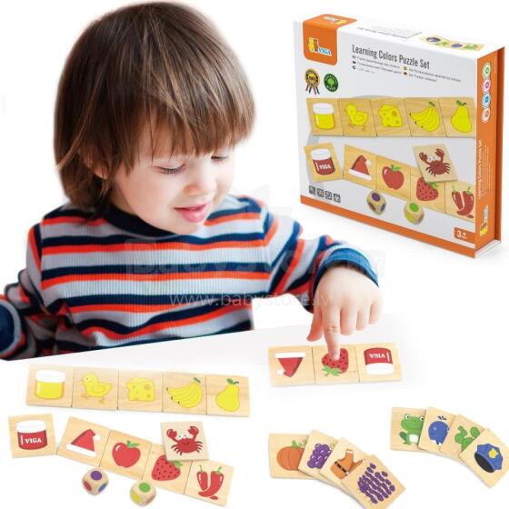 VIGA Hehenana Fefe Ati Puzzle Sort Match Amadedewo kple Nɔnɔmewo 38 pcs. Montessori ƒe agbalẽ