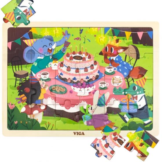 VIGA Ati ƒe Puzzle 24 pcs. Dzigbezãɖuɖu