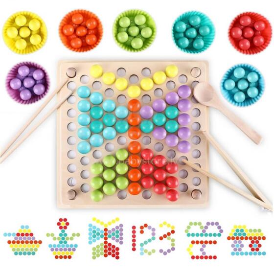 WOOPIE Amadede Bɔlwo Montessori Puzzle Mosaic Sorter