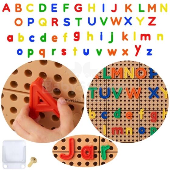 MASTERKIDZ Alfabeta Set of Ŋɔŋlɔdzesiwo (Gbegã kple Sue) na STEM Gli Panels 122 pcs.