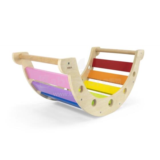 VIGA Ati Rocker Tɔdzisasrã 2in1 Montessori Swing Dziŋgɔli
