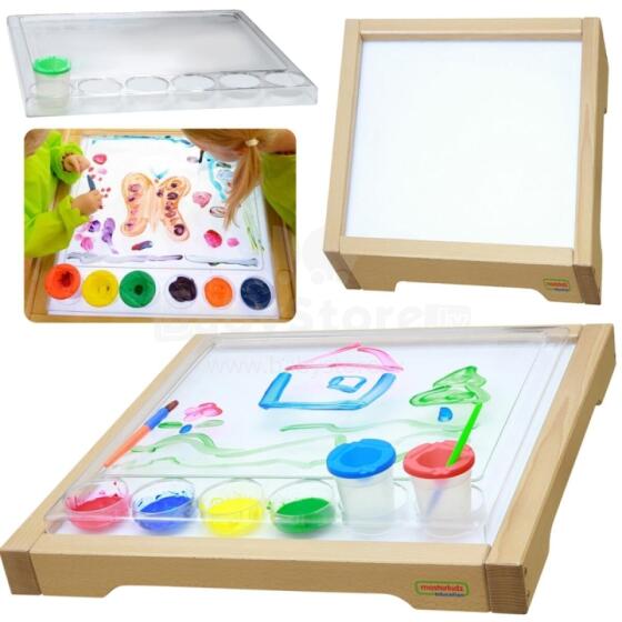 MASTERKIDZ Sensory Frame - LED Panel + Nutata ƒe Tray si me kɔ