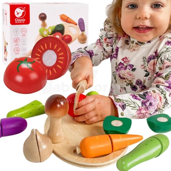 CLASSIC WORLD Ati Amagbe Lãla Set kple Velcro, 16 pcs.